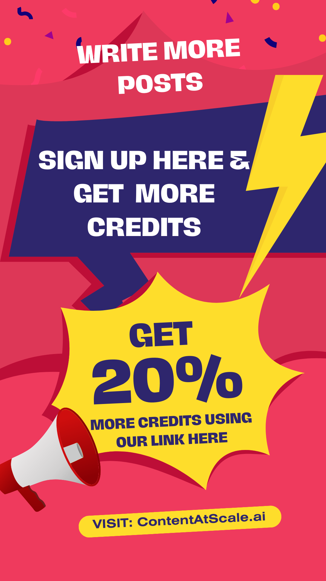 Content at scale credits